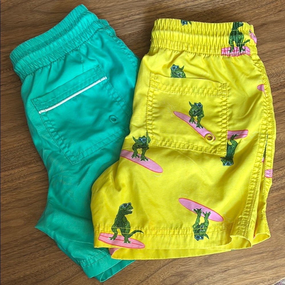 Old Navy Kids Swim Shorts - Yellow and Teal